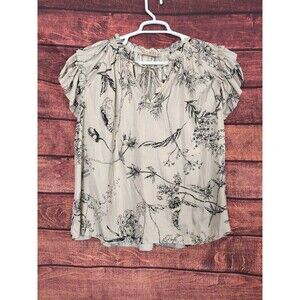 Philosophy Women's V-Neck Pleated Flutter Sleeveless Top ? 3X ? SEE MEASUREMENTS